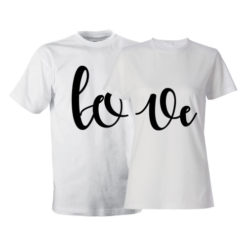 Парные футболки «LOVE»