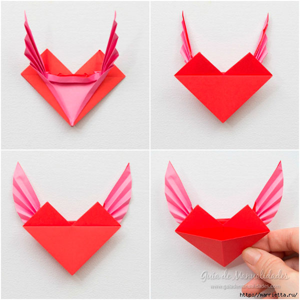 Оригинальная валентинка-оригами